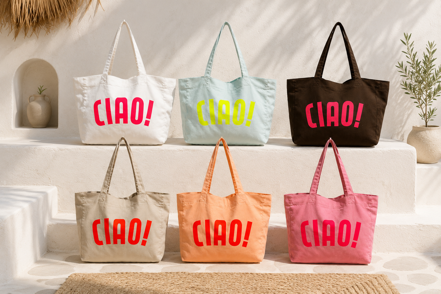 Bolso Tote de Tela “CIAO!”