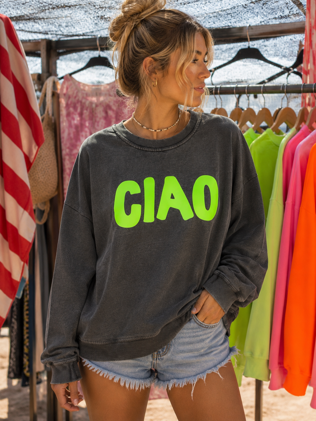 Sudadera Ciao gris
