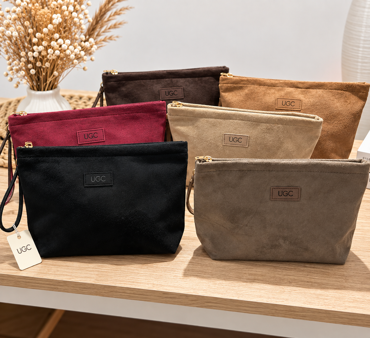 Bolso mano antelina UGC vino