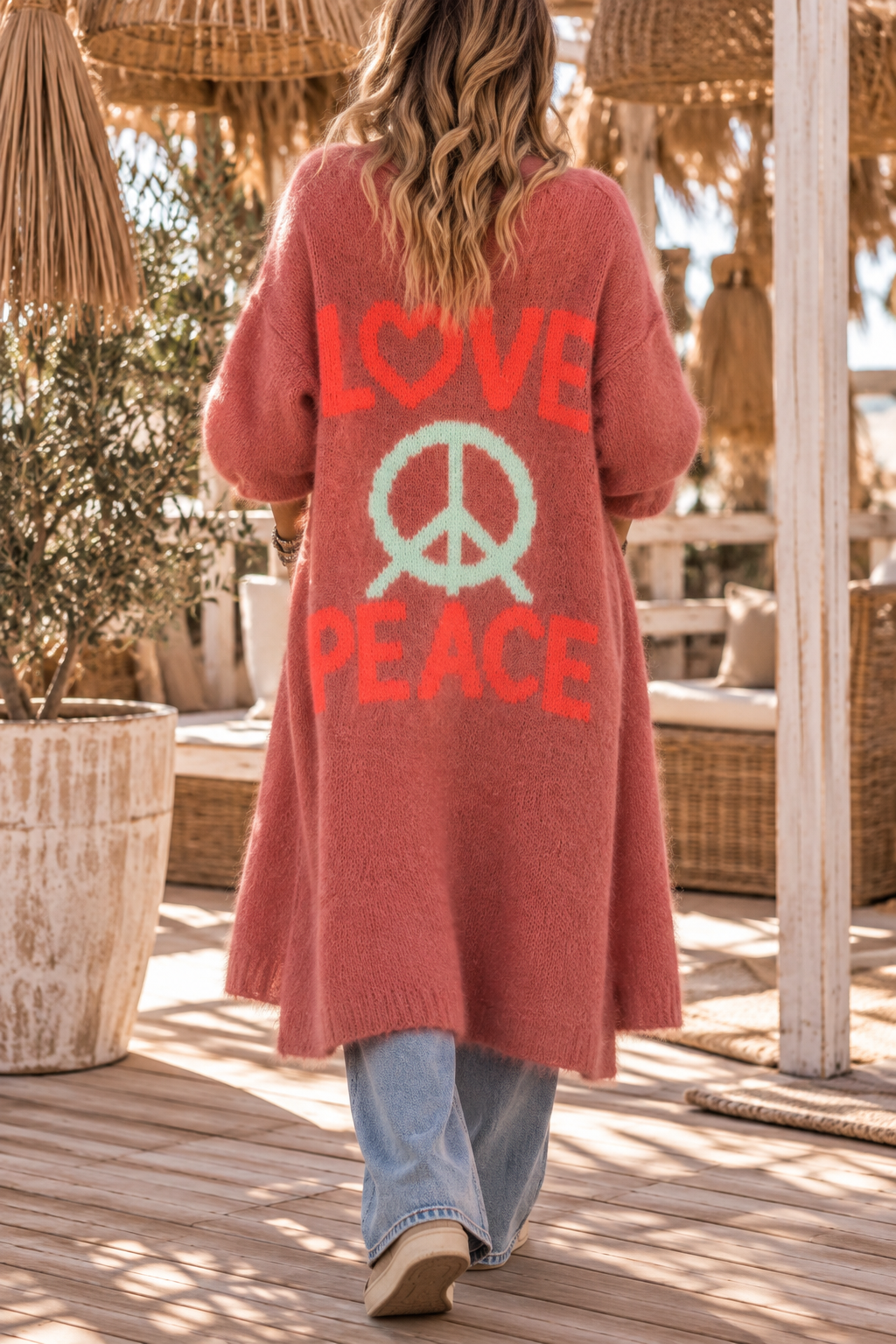 Chaqueta punto Love peace