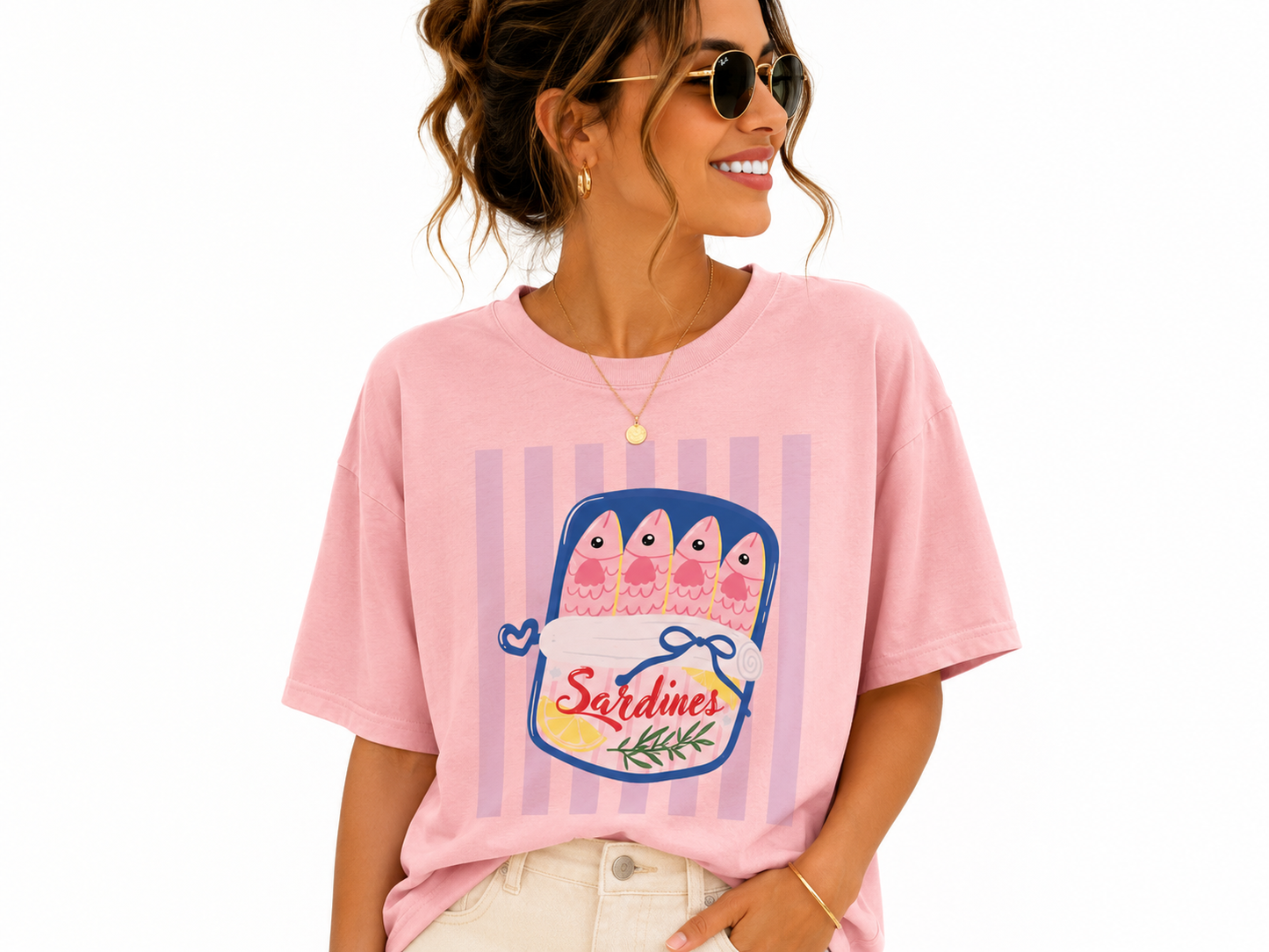 Camiseta Oversize Sardines