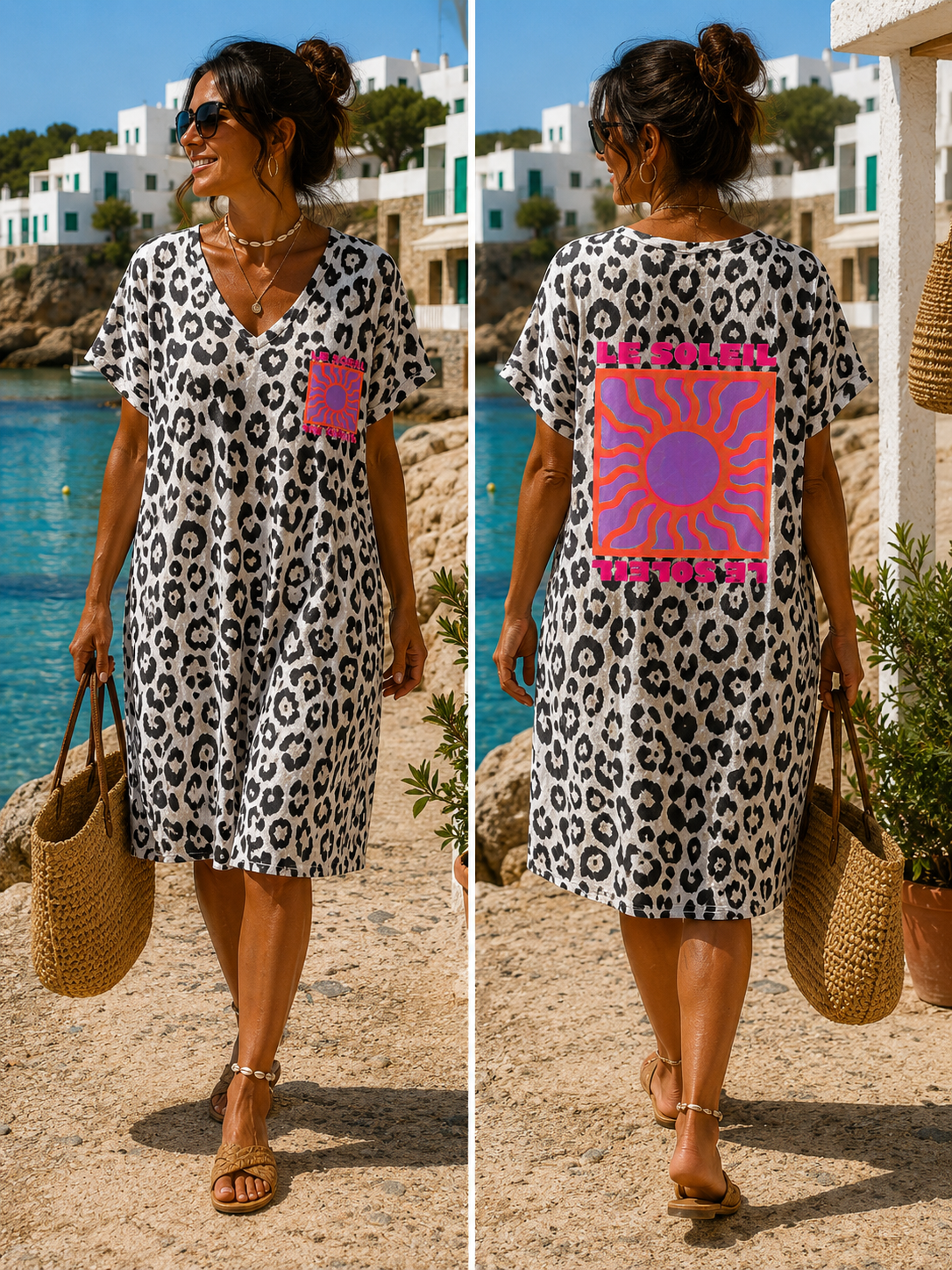 Vestido print Le soleil