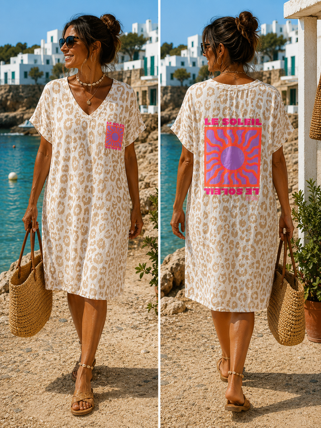Vestido print Le soleil