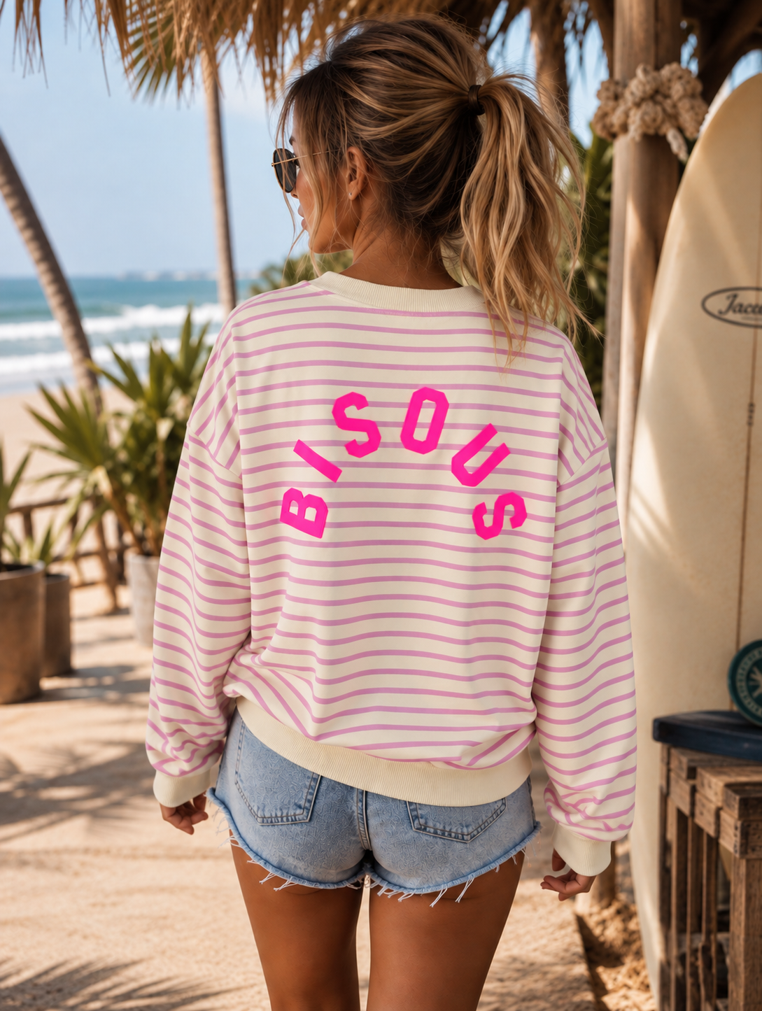 Sudadera bisous horizontal