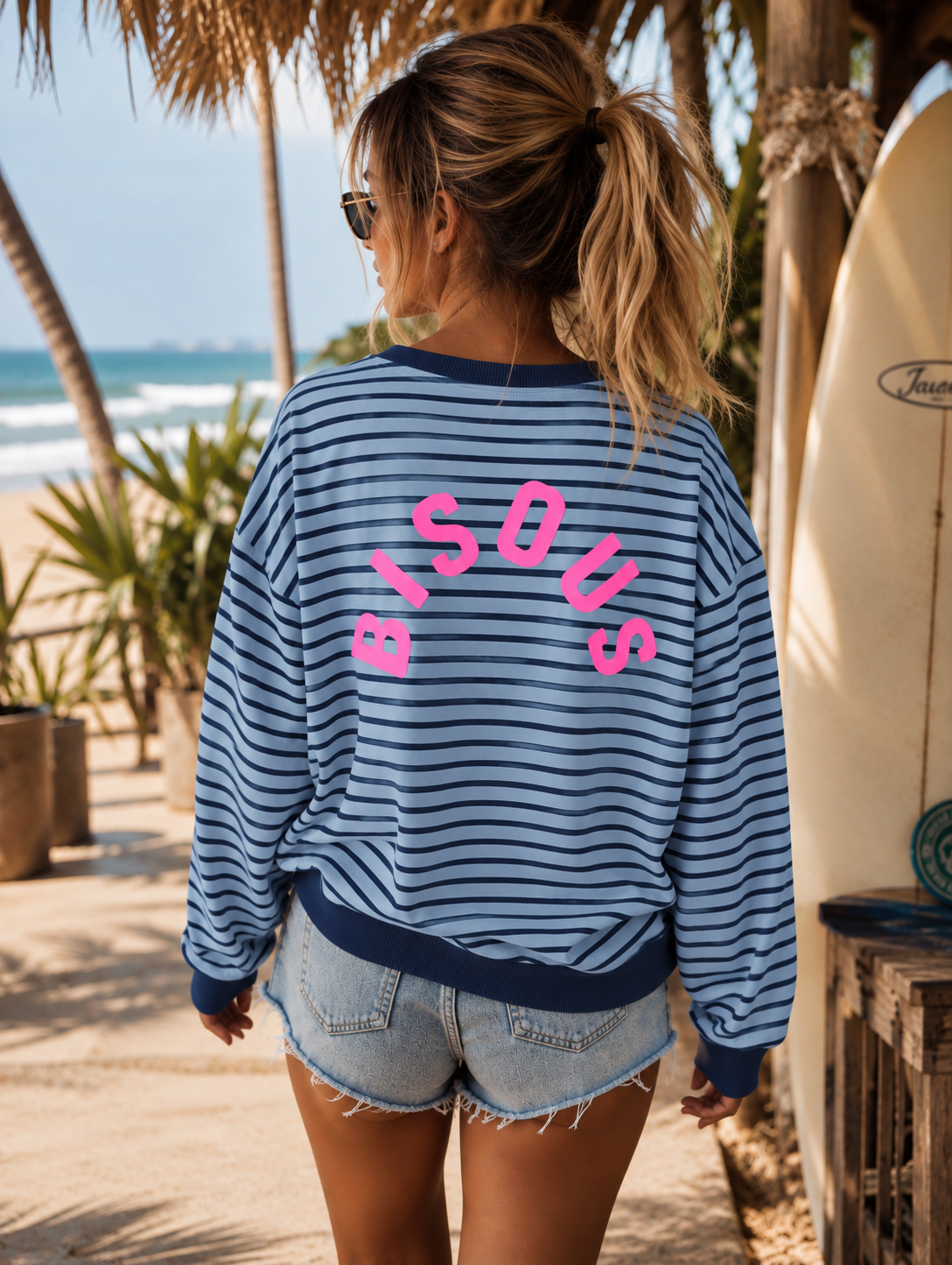 Sudadera bisous horizontal