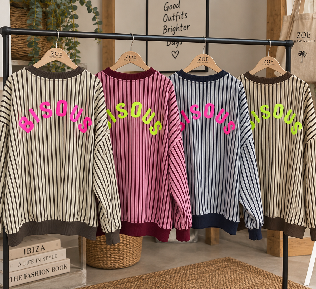 Sudadera talla grande bisous