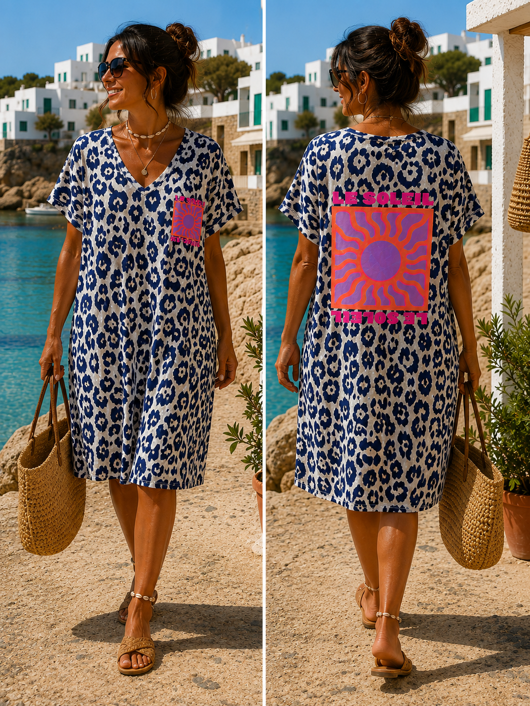 Vestido print Le soleil