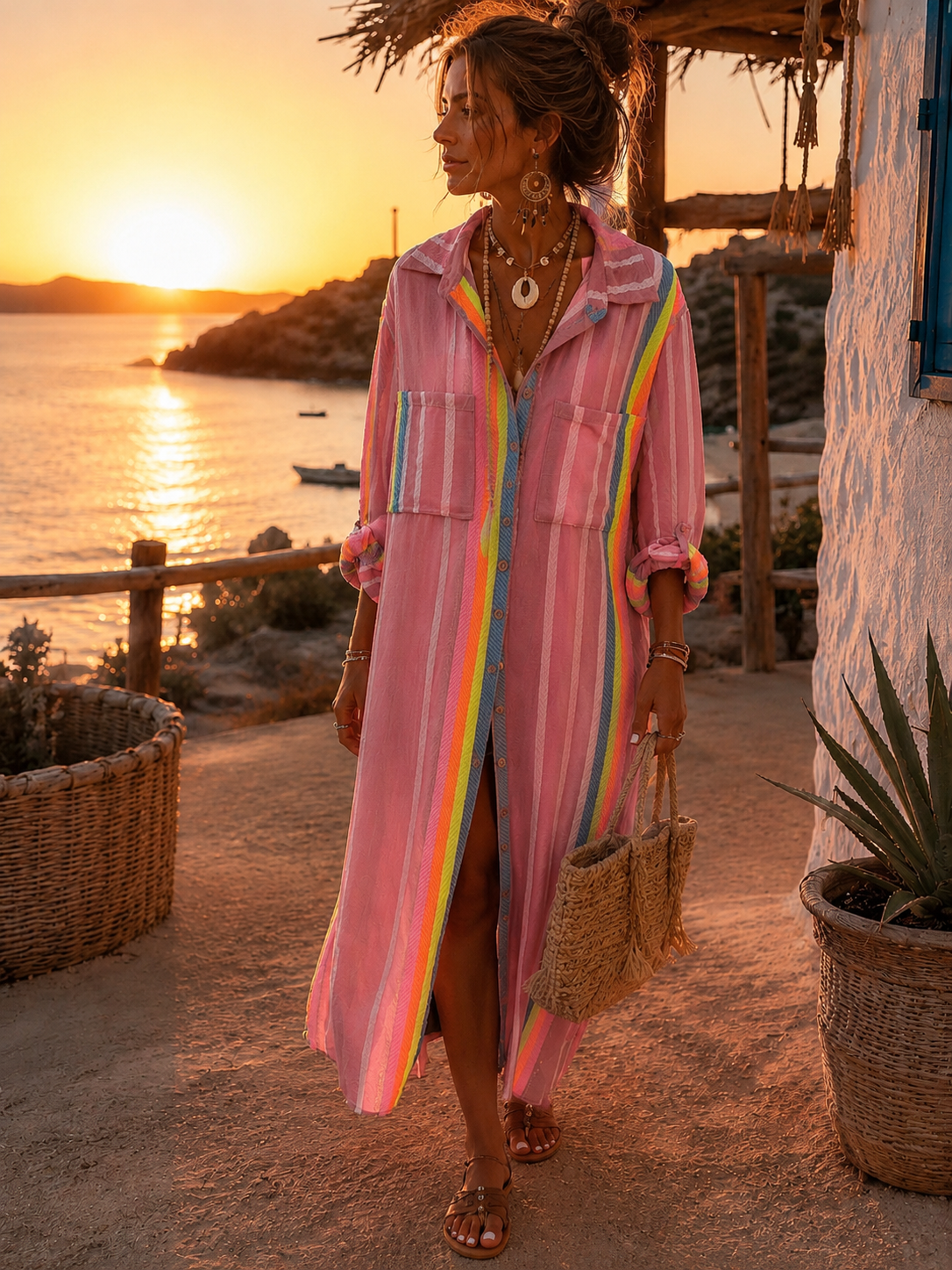 Vestido camisero Sunset