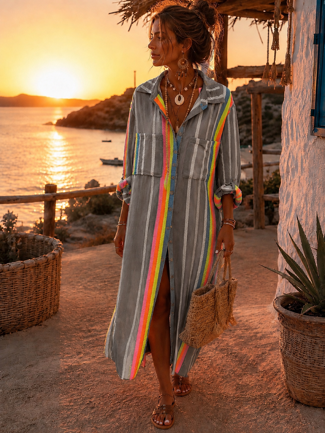 Vestido camisero Sunset