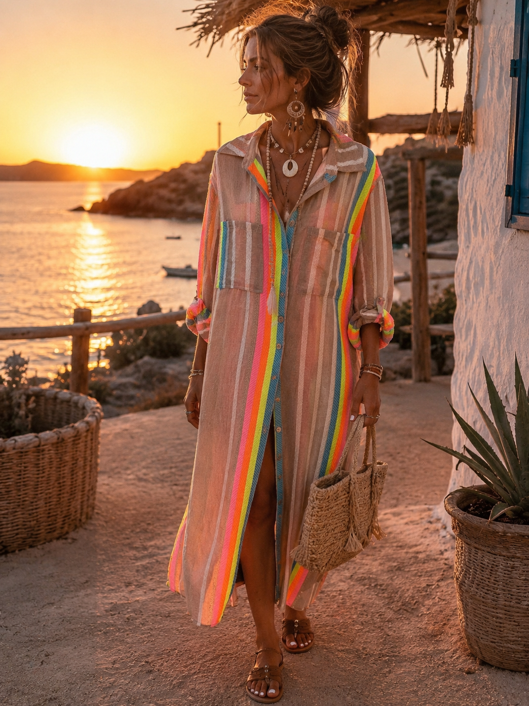 Vestido camisero Sunset