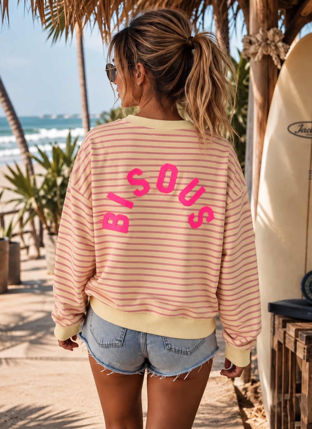 Sudadera bisous horizontal