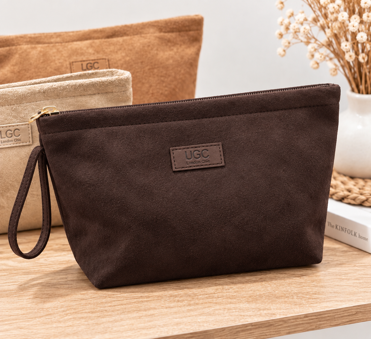 Bolso mano antelina UGC chocolate