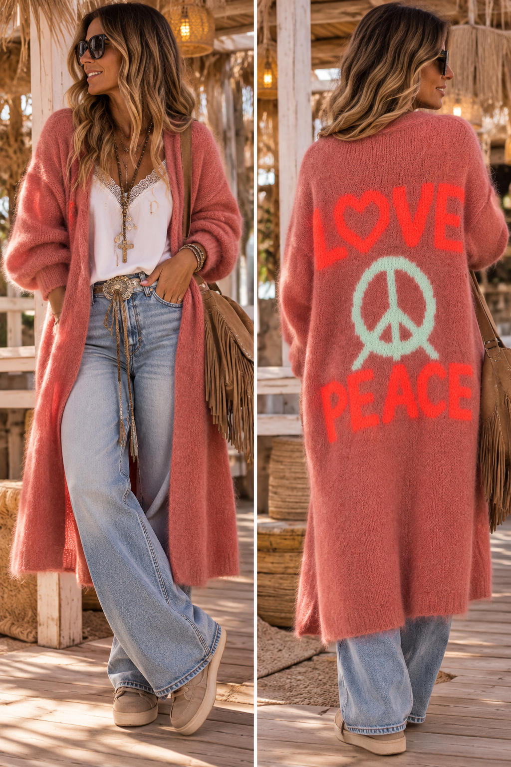 Chaqueta punto Love peace