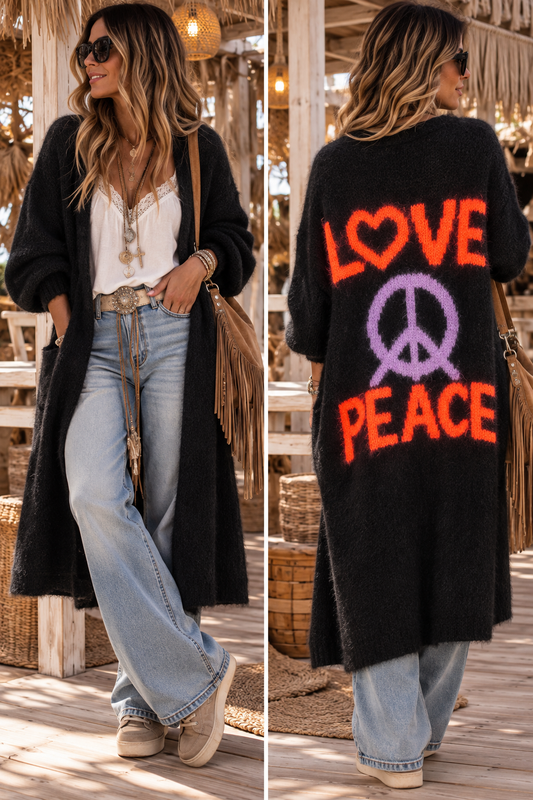 Chaqueta punto Love peace