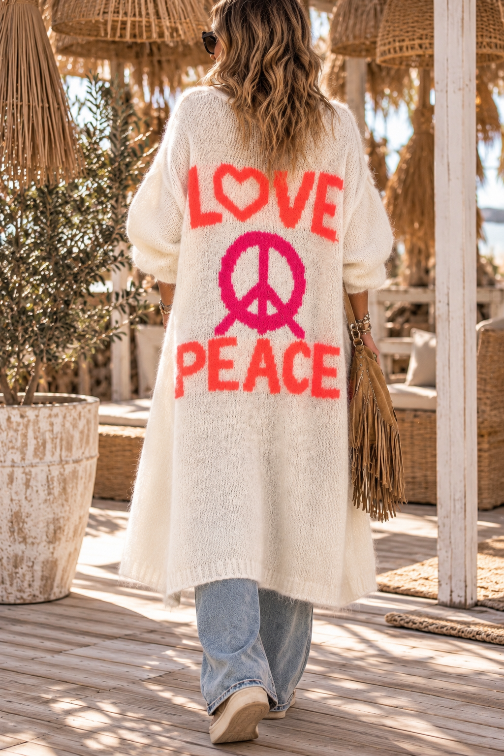 Chaqueta punto Love peace