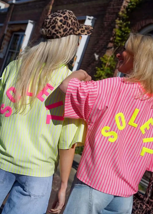 Camiseta Oversize Soleil Neon